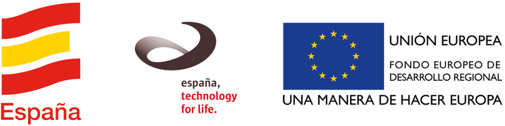 Espana, Espana technology for life logos, Union Europea logos